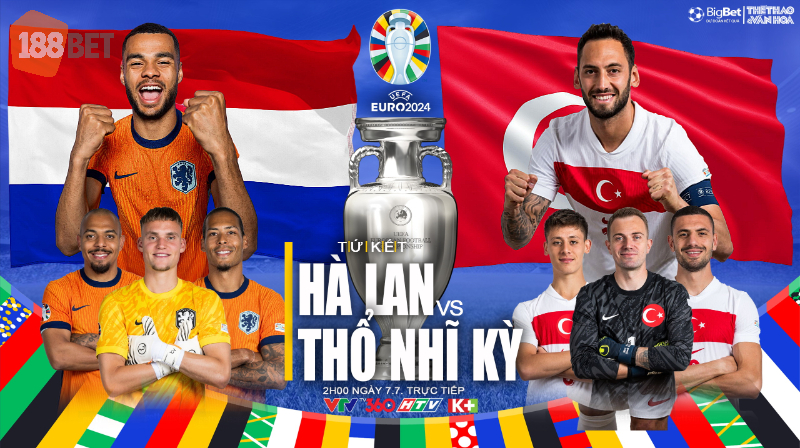 Nhận định trận đấu Thổ Nhĩ Kỳ vs Hà Lan, Euro 2024